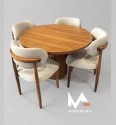 COMEDOR AURA EN ROBLE 4 PUESTOS