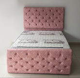 Base , espaldar capitoneado y piecero