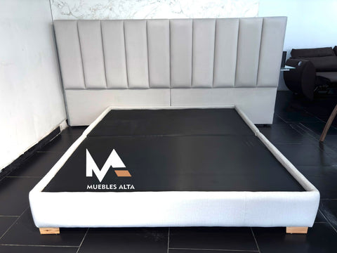 CAMA RALLAS CON NOCHEROS EN POLIURETANO