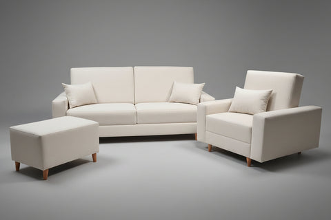 SOFACAMA MODERNO + SILLA CON PUFF RECLINABLE