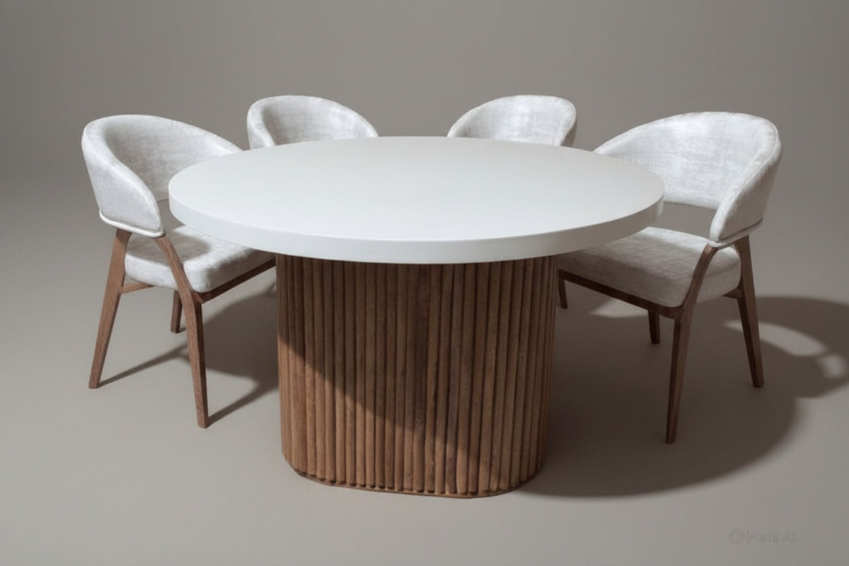 COMEDOR HERMEX EN ROBLE 4 PUESTOS