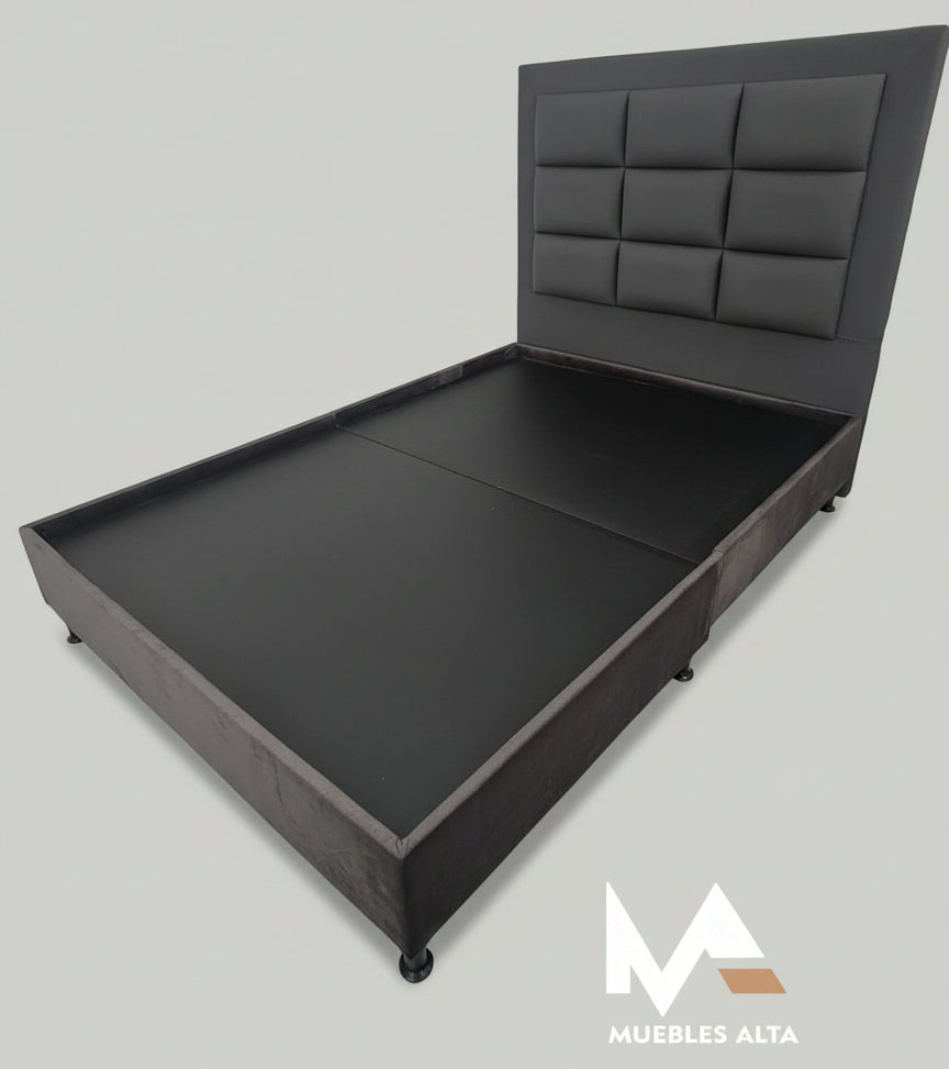 BASE CAMA + ESPALDAR CUADROS