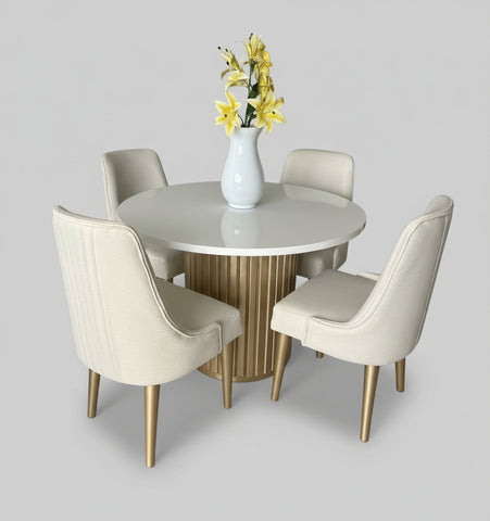 COMEDOR REDONDO TAPIZADO
