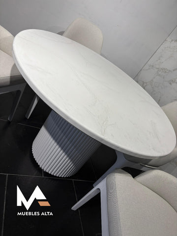 COMEDOR REDONDO TAPIZADO