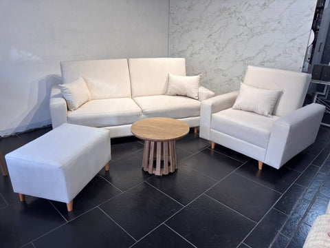 SOFACAMA MODERNO + SILLA CON PUFF RECLINABLE