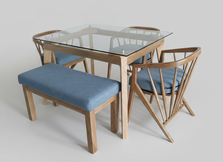 COMEDOR EN ROBLE 4 PUESTOS