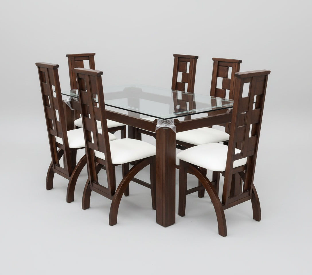 COMEDOR PATERANA EN PINO MACIZO  6 PUESTOS