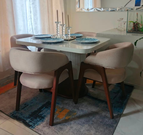 COMEDOR HERMEX EN ROBLE 4 PUESTOS