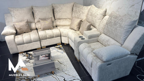 SALA VERORA CON RECLINABLE ELECTRICO.