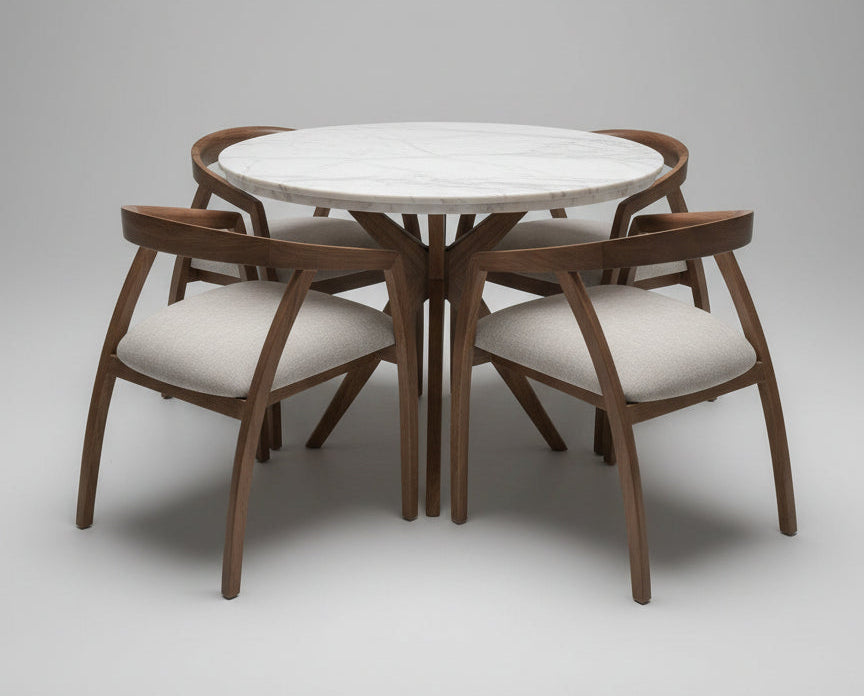 COMEDOR REDONDO EN ROBLE