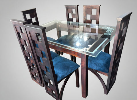 COMEDOR PATERANA EN PINO MACIZO  6 PUESTOS