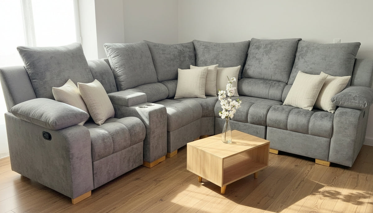 SALA VERORA CON 1 SILLA RECLINABLE MANUAL